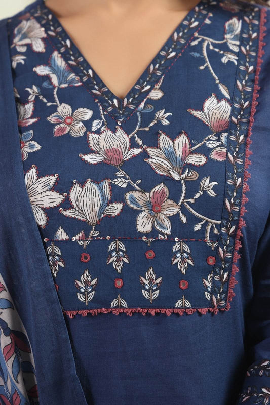 Ajrakh Printed Cotton Suit For Women