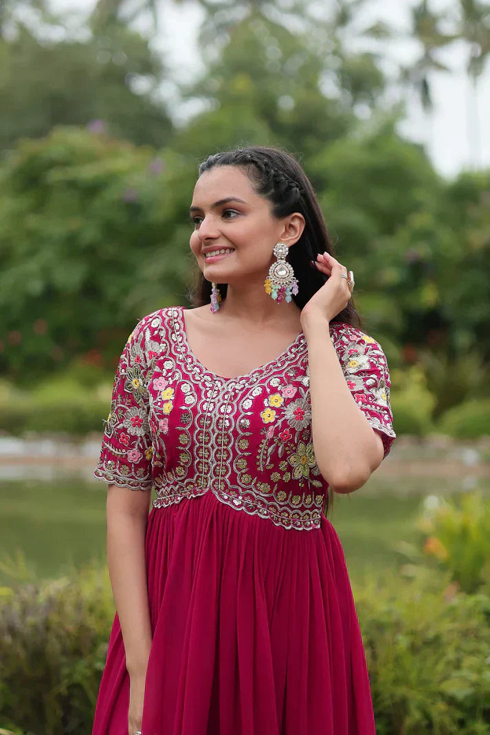 PREMIUM DESIGNER GOWN PFAB130)