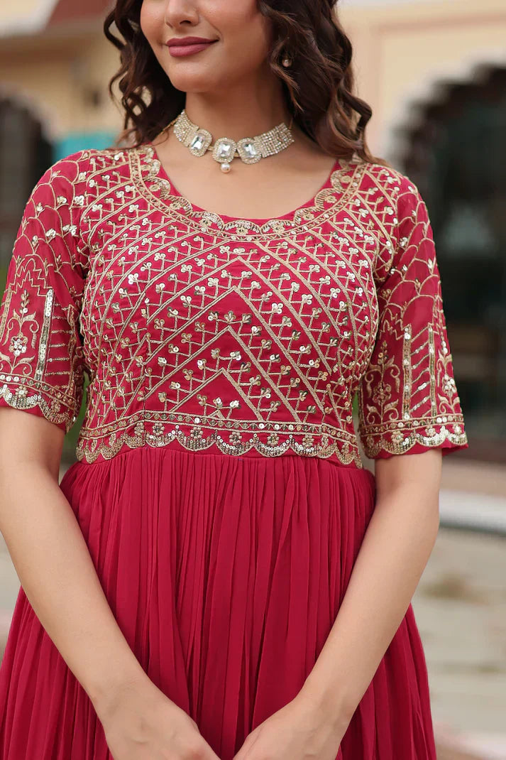 FESTIVE SPECIAL DESIGNER GOWNPFAB145)