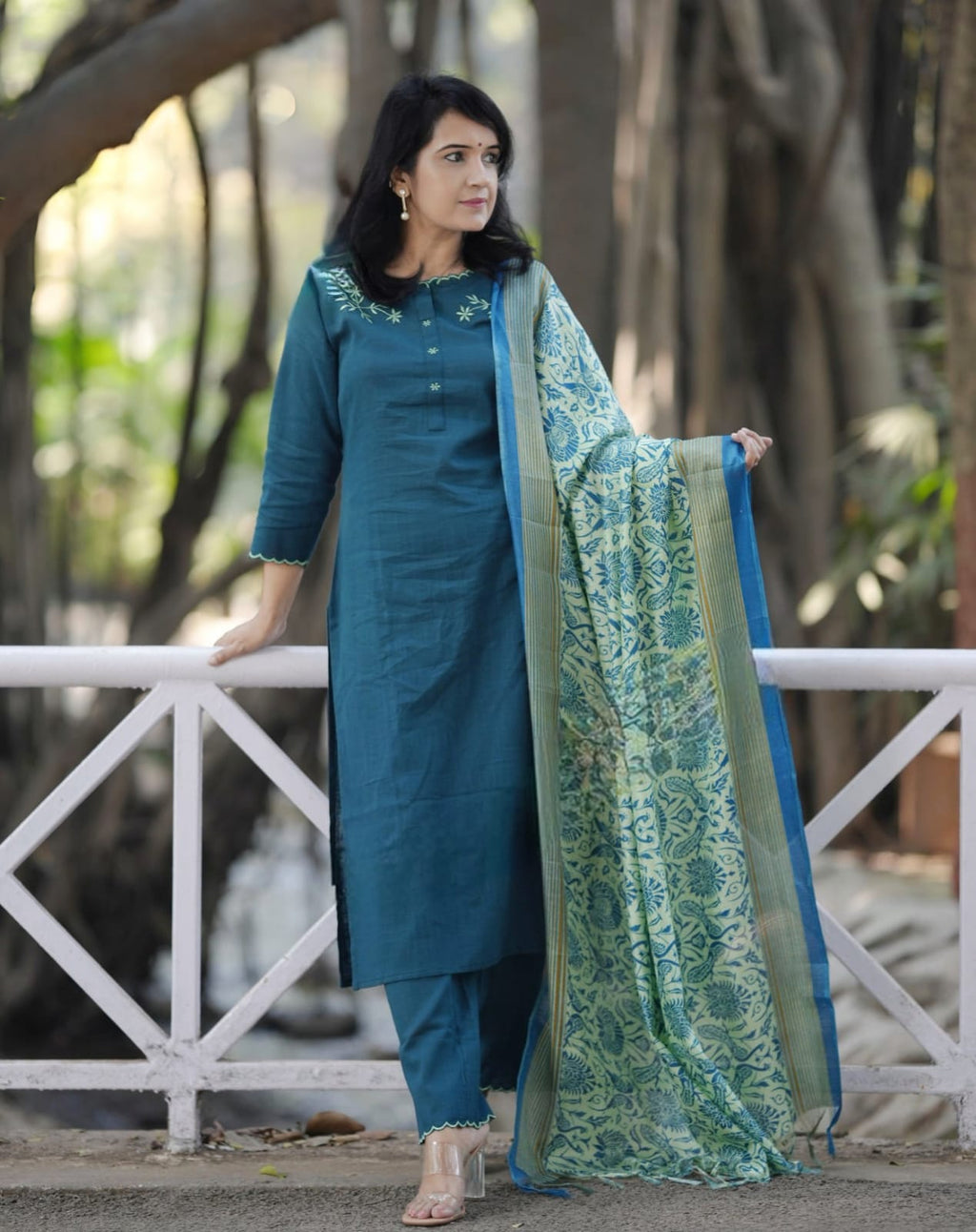 PARIDHAN BY PRERNA COLLECTION'S EXCLUSIVE  COTTON KURTI WITH EMBROIDERY WORK (PFAB143)