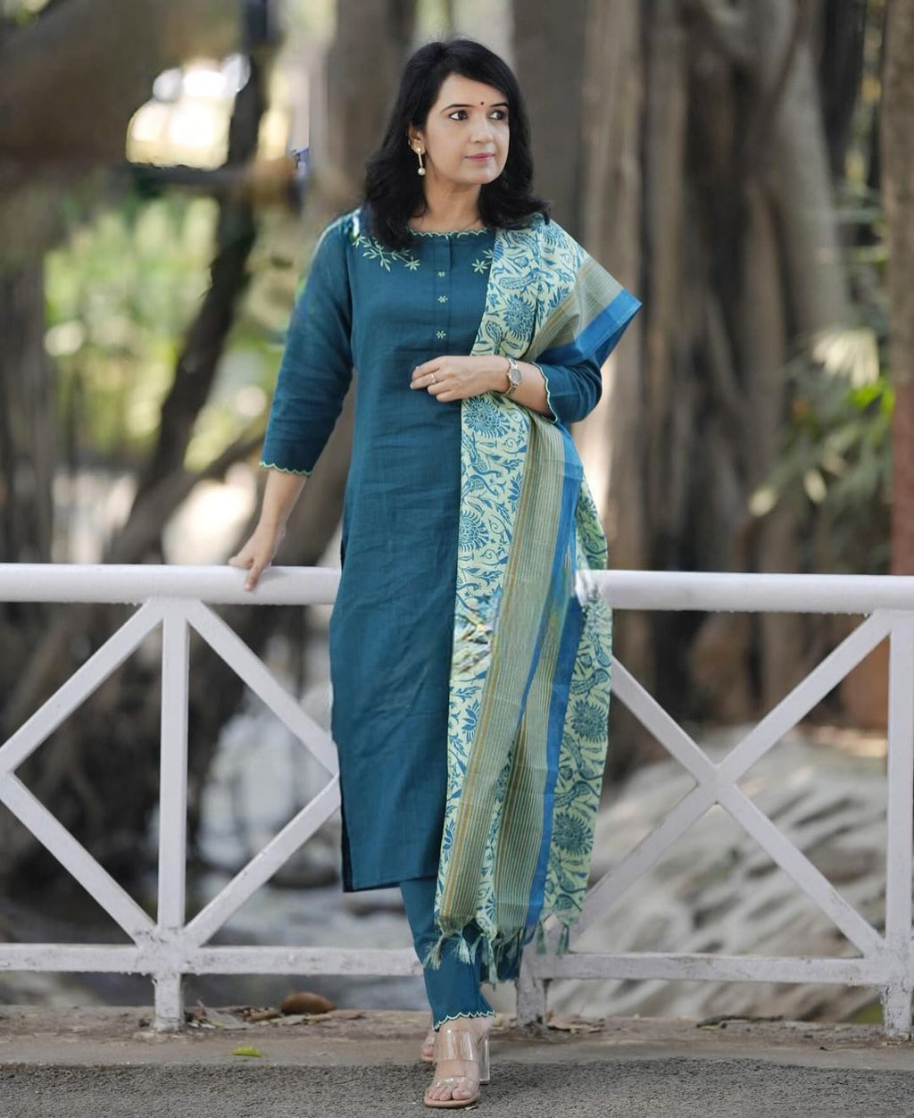 PARIDHAN BY PRERNA COLLECTION'S EXCLUSIVE  COTTON KURTI WITH EMBROIDERY WORK (PFAB143)