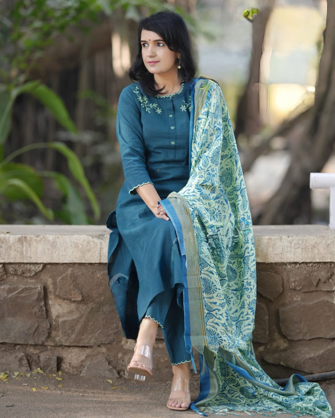 PARIDHAN BY PRERNA COLLECTION'S EXCLUSIVE  COTTON KURTI WITH EMBROIDERY WORK (PFAB143)