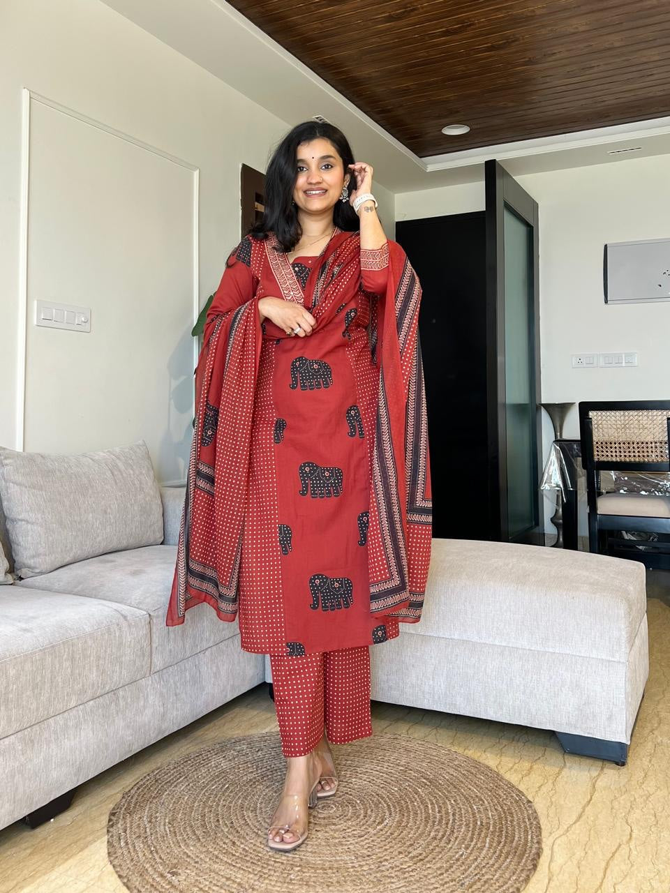 Beautiful Cotton Sets creating magic with the print and silhouette.