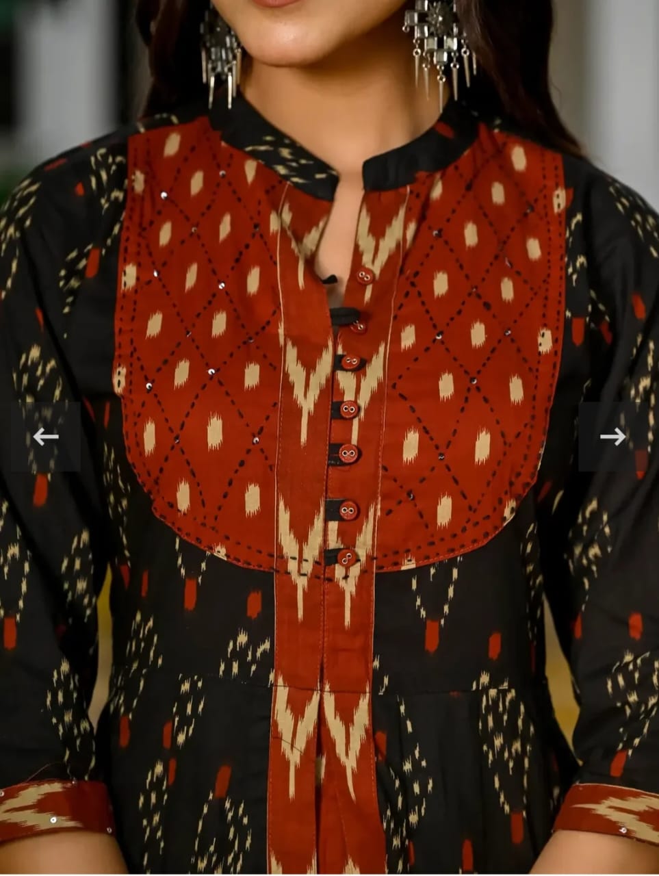 ♥️♥️“ NEW FULL COTTON PRINT HEVY HAND WORK ANARKALI KURTI ;PANT MALMAL DUPATTA ARRIVAL 😍💖