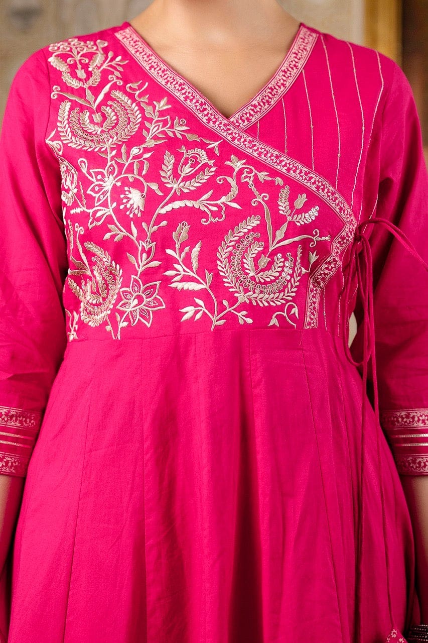 Trending Styling in Famous Floral Embroidery(PFAB1444)