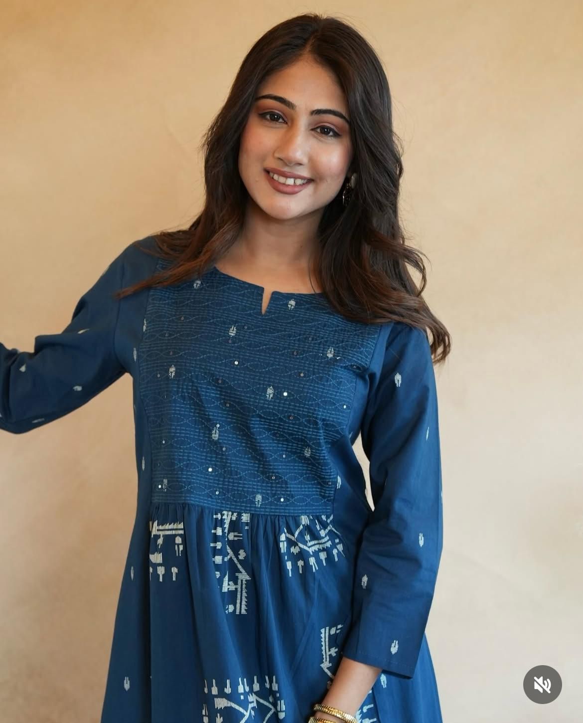 New anarkali kurta set with Cotton Pant  Malmal Dupatta with tier pattern(PFAB1448)