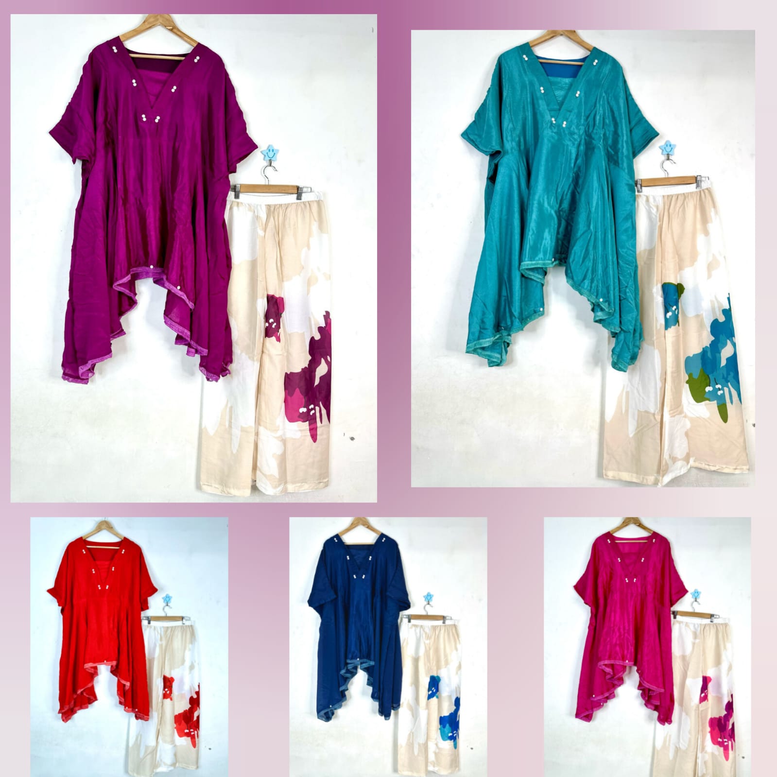 Launching Beautiful Heavy quality Chinon Fabric designer wear Baggy Style Khaftan with Crape Lining Full flowing pattern with Buttons full  lace work on the side Edges (PFAB1177)