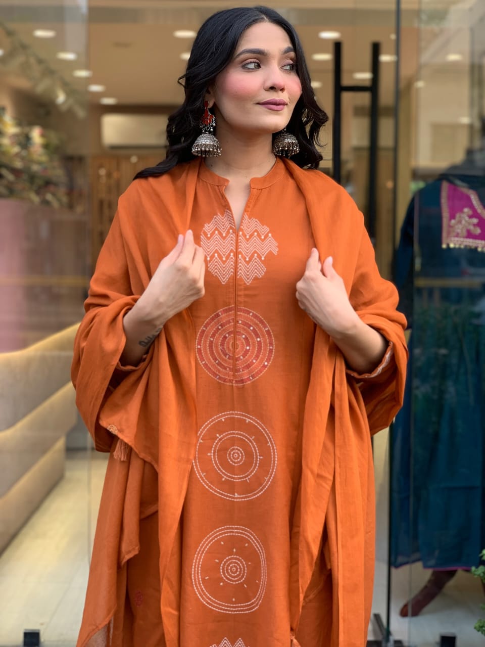 💥LAUNCHING COTTON KURTA PANT AND DUPATTA SET💥 (PFAB1488)