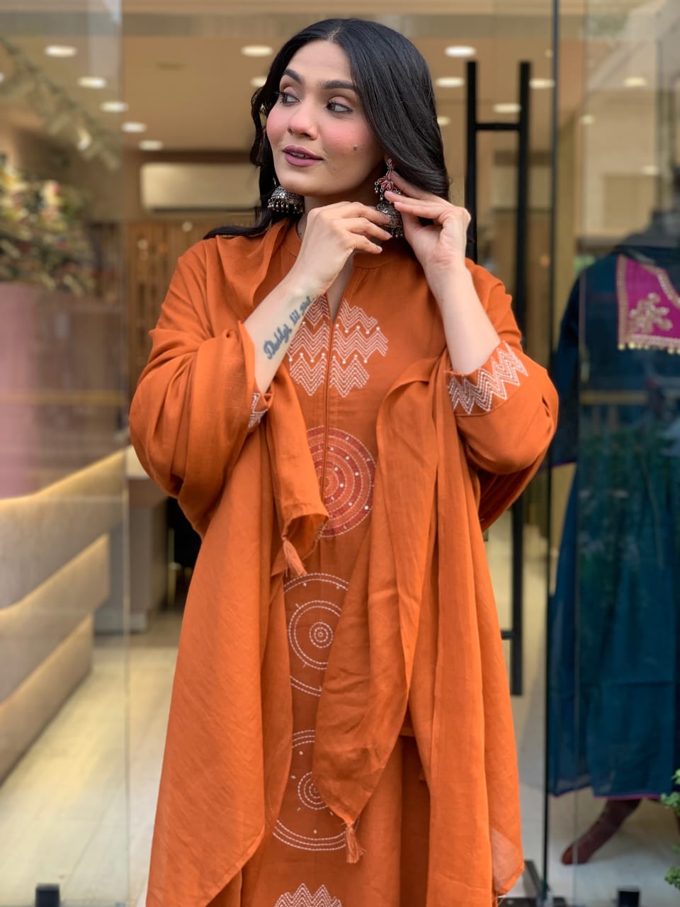 💥LAUNCHING COTTON KURTA PANT AND DUPATTA SET💥 (PFAB1488)